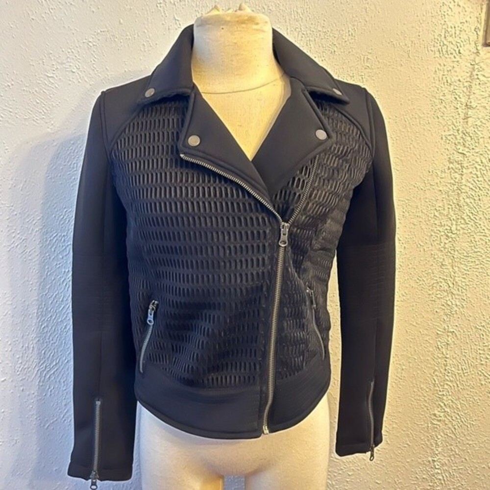NWT Kind Of Black Mira Scuba Moto Jacket Small
